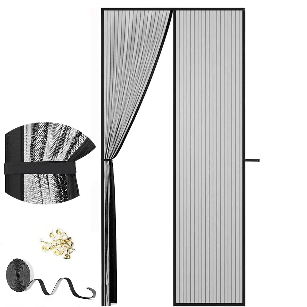 Magnetic Screen Door Curtain for Mosquito Protection
