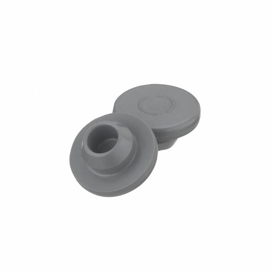 13 mm Gray Chlorobutyl Snap-On Vial Stoppers (Case of 1,000)