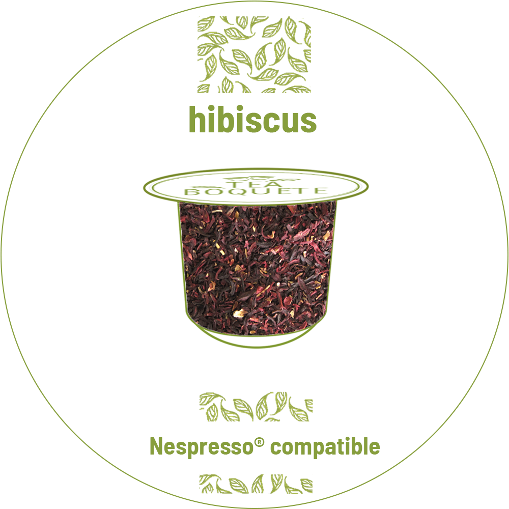 Hibiscus tea pods for Nespresso brewers OriginalLine compatible capsules