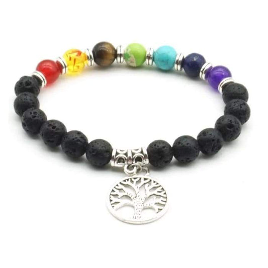 Aromatherapy Chakra Diffuser Bracelet with Genuine Gemstones!
