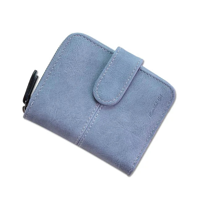 Women Cute Short Money Wallets With Zipper Female Small Wallet Lady Coin Purse Card Wallet Purses