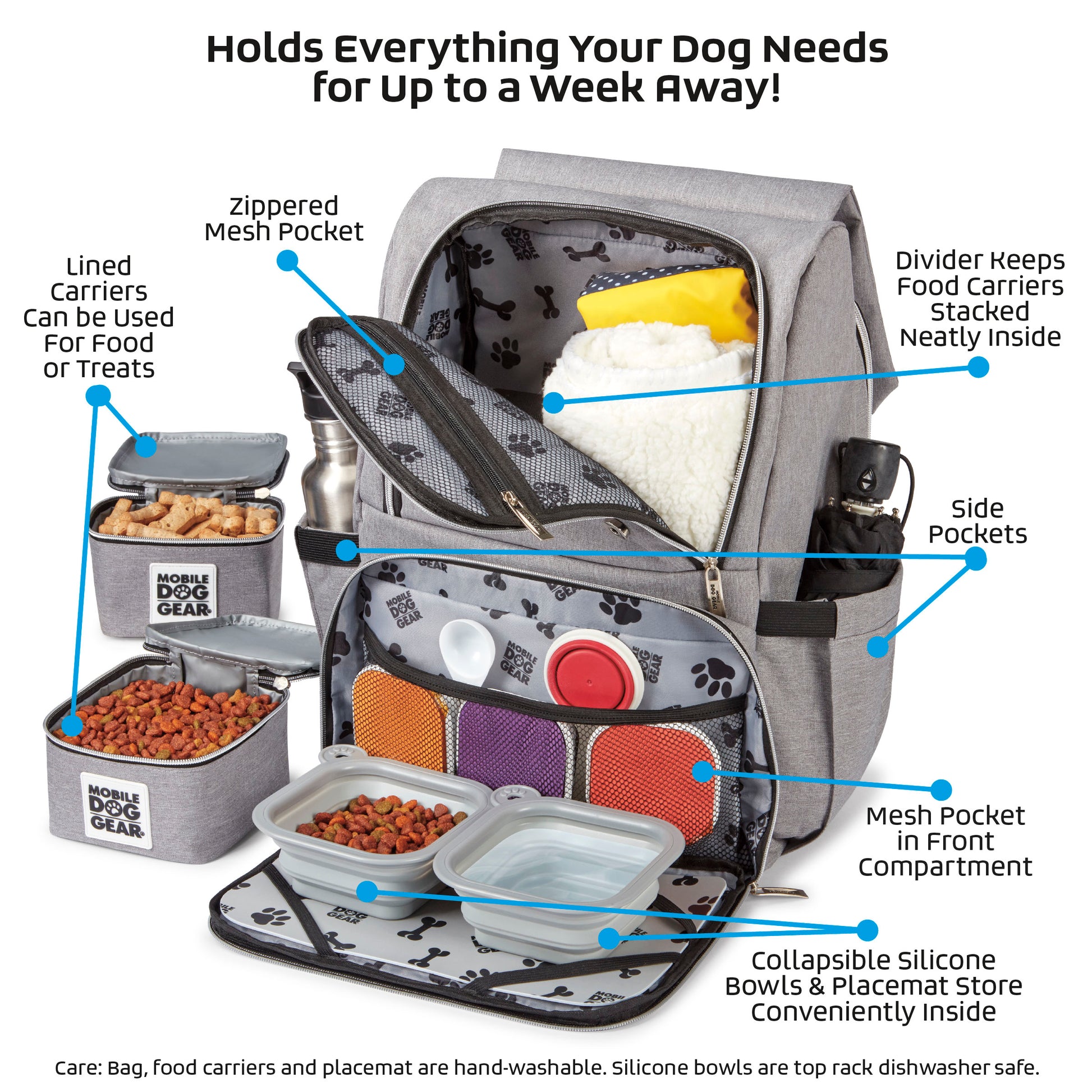 Mobile Dog Gear Ultimate Week Away Backpack - cavamart.com