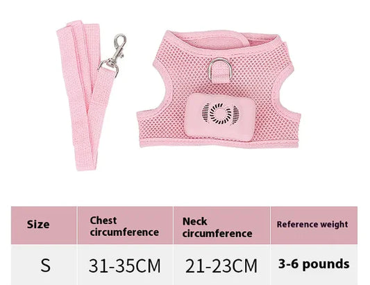 Pets Dog Vest Chest Strap Harness Air Conditioner Cooling And Breathable With Air Conditioner Pet Products
