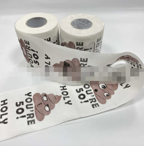 50th Birthday Colorful Pattern Toilet Paper Roll